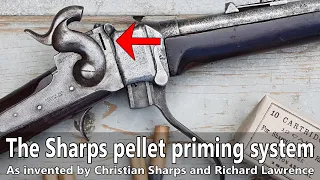 How the pellet priming system works on an original 1863 M Sharps percussion carbine