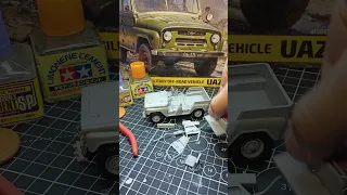 Разобрал УАЗ 469 модель от звезды 1/35  #shortvideo #shorts #scalemodel  #uaz