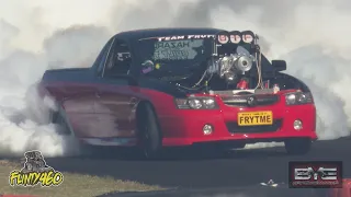 BLOWN LS1 VZ UTE "FRYTME" FLAMES UP AT BRASHERNATS