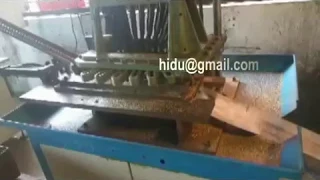 Automatic brass door hinge hole drilling machine and chamfering machine