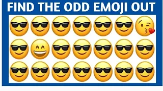 FIND THE ODD EMOJI OUT only a GENIUS can! | Odd One Out Puzzle | Find The Odd Emoji Quizzess
