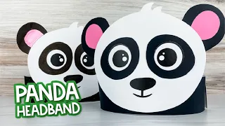 Panda Headband Craft For Kids