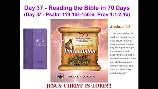 Day 37 Reading the Bible in 70 Days  70 Seventy Days Prayer and Fasting Programme 2020 Edition
