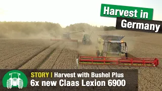 Hohen Luckow Farm: Grain harvesting with a Claas Lexion 6900 | Bushel Plus