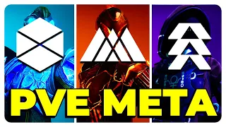 Destiny 2: Top 3 EASIEST To Use META PVE Builds! (ALL CLASSES)
