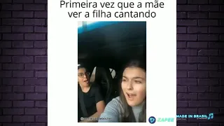 A mãe não sabia que ela cantava, olha o que aconteceu...