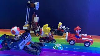 Rainbow Road Fight Scene In Lego (The Super Mario Bros. Movie)