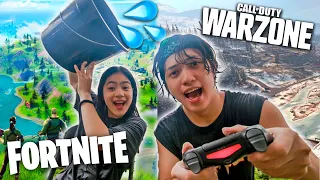 1 LOSS = 1 LIGO Siblings COD Warzone Vs Fortnite (Laughtrip!) | Ranz and Niana