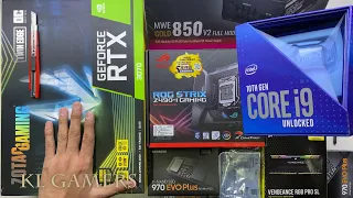 intel Core i9 10900K ASUS ROG STRIX Z490-I GAMING CORSAIR VENGEANCE RGB PRO SL ZOTAC RTX3070 FULL