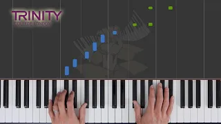 The Night of the Sleepy Panda / TRINITY Piano Grade 3 2021-2023 / Synthesia Piano tutorial