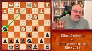 5 Minutes with GM Ben Finegold: Danielian vs Nepomniachtchi, Blitz 2019