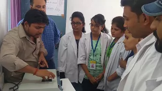 Demonstration of Spectrophotometer by Keshav Shukla to MSc final Botany students