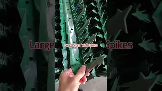 Green PVC Coated Big Wall Spikes for Home Security Protection, Anti Climb Security Wall Spikes
