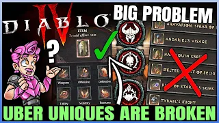 Diablo 4 - Don't Get THIS Wrong - Uniques & Uber Uniques Are Ruining Builds - Tempering Problem!