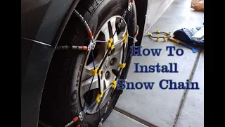 Snow Chain Install SCC Z6