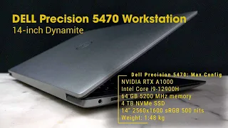 Dell Precision 5470 with the NVIDIA RTX A1000 GPU