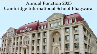 🔴 Live Annual Function 2023  Cambridge International School Phagwara