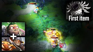 When Pudge & Techies Lane Together - The Enemy's Safelane Becomes A Hazard Zone | Pudge Official