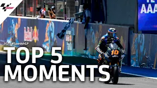 Top 5 Moto2™ moments from the 2020 #SpanishGP