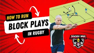 HOW TO RUN RUGBY BLOCK PLAYS    #rugby #rugbyskills #rugbylove #rugbyleague
