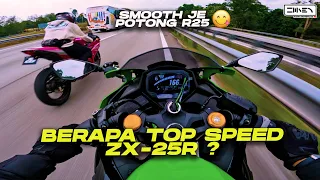 SELAMBER JE POTONG, EFFORTLESSLY ! TOP SPEED ? | Kawasaki Ninja ZX-25R SE Malaysia [4K]