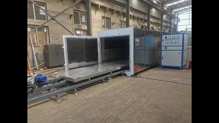 High frequency vacuum wood dryer test before delivery