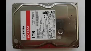 Замена головки БМГ на жестком диске HDD Toshiba HDWD110 с красной плашкой нового образца