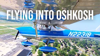 Flying into Oshkosh — Fisk Arrival (Full ATC)