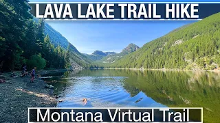 Lava Lake Trail Virtual Hike in Montana's Madison Range - Virtual Treadmill Walking Video