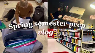Spring Semester Prep 🌸 || back to school shopping, cleaning, organizing, healthy habits