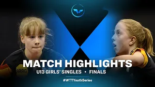 Faustyna Stefanska vs Josephina Neumann | WTT Youth Contender Vila Real (U13GS Finals)