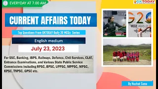 July 23-24,  2023 Current Affairs in English by GKToday