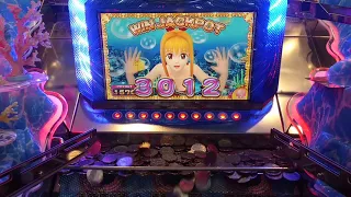 海物語ラッキーマリンシアターデラックス ジャックポットチャレンジ 3012 WIN JACKPOT(メダルゲーム)2023年12月4日