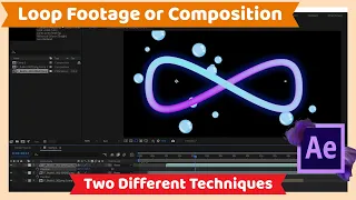 After Effects Tutorial : How to Loop Footage or Composition or Video