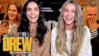 Nina Dobrev and Julianne Hough Play "Did the Crime, Sip the Wine" with Drew