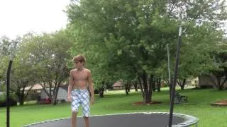 How to do a double front flip on a trampoline.