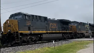 Rail Fanning CSX 7222 and CSX 945( I didn’t film the entire train I had to go to Dairy Queen)