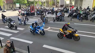 Manifestation contre le contrôle technique des 2 roues/motos, Bordeaux. 22 avril 2023
