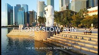 Running round Singapore Marina Bay 10K