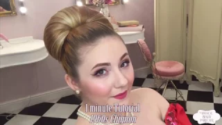 Hair Tutorial: Chic Early 1960s Chignon - 1 Minute Vintage