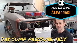 Pressure testing my DIY dry sump tank - Ferrari engined Alfa 105 Alfarrari build part 60