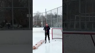 World’s Biggest Stick!? 🏒 What should we try first? #hockey #pavelbarber