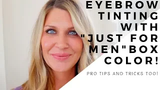 Eyebrow Tutorial using Just For Men+Pro tips! Penn Smith: Master Aesthetician