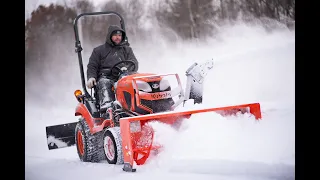 Kubota BX2680 Takes on March Midwest Winter Storm