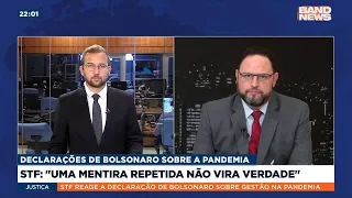 STF rebate Bolsonaro: "Uma mentira repetida não vira verdade"