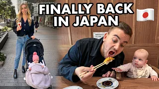 TRAVELLING TO JAPAN with our Baby & TOKYO FOOD VLOG | Kura Sushi, 7-Eleven, Starbucks