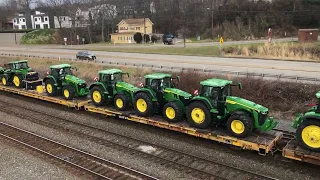 John Deere Tractors Arriving at Norfolk Southern Conway Yard.