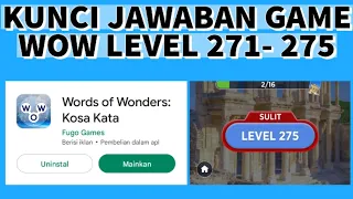 Kunci Jawaban Game WoW Level 271, 272, 273, 274, 275