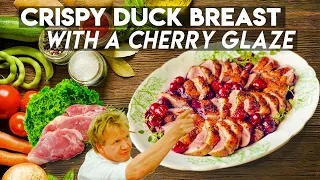 Gordon Ramsay MasterClass Review: Crispy Duck Breast with a Cherry glaze