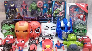 UNBOXING SUPERHERO HULK SMASH, CAPTAIN AMERIKA, SPIDERMAN, AUTOMAN ROBOT, BATMAN, THANOS DAN IRONMAN